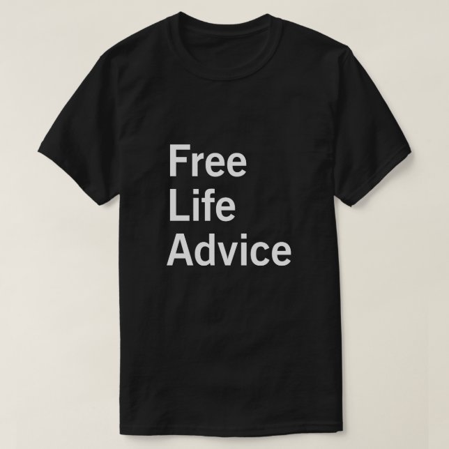 T-SHIRTS ACONSELHAMENTO DE VIDA LIVRE (Frente do Design)