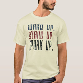 T-shirts Acorde estão falam acima acima do activista