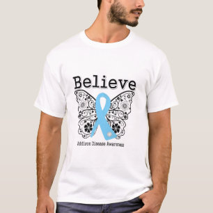 T-shirts Acredite - a doença de Addison