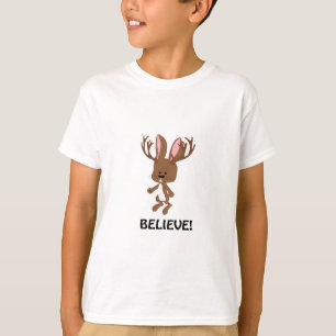 T-shirts Acredite! Cute Jackalope