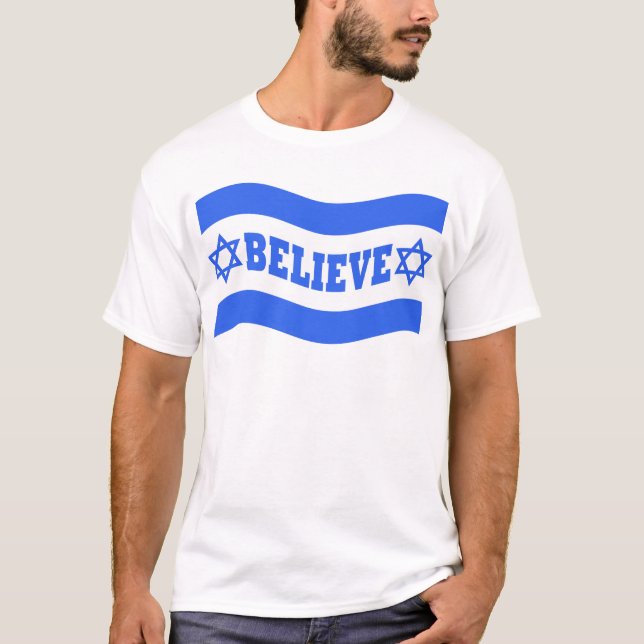 T-shirts Acredite Israel (Frente)