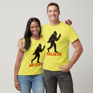 T-shirts Acredite o Yeti de Bigfoot Sasquatch