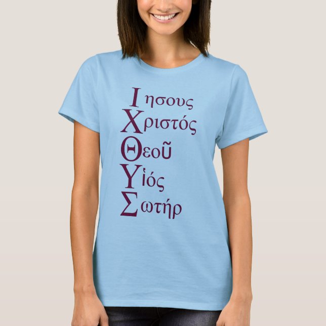 T-shirts Acrostic de IXOYE (vermelho) (Frente)