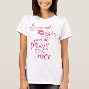 T-shirts Açúcar e especiaria & todas as coisas agradávei