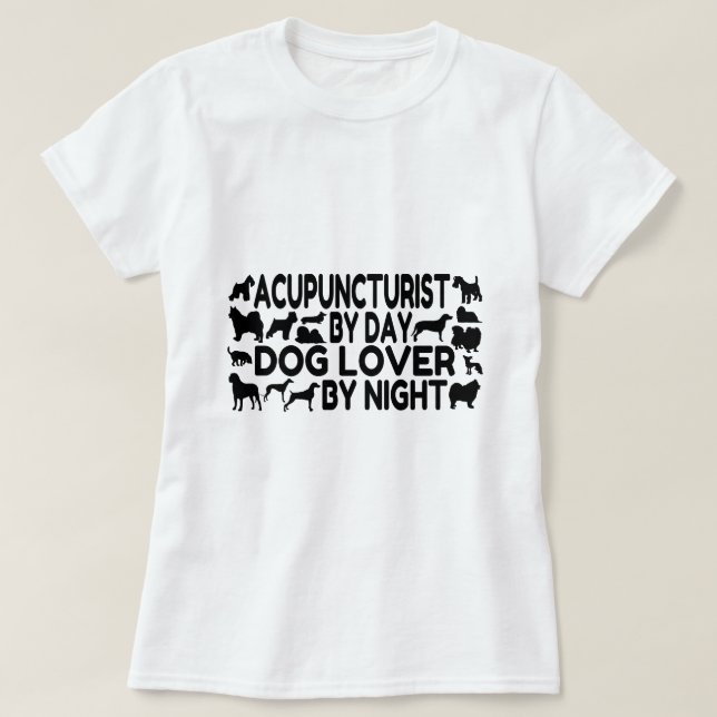 T-shirts Acupunturista Cão-Lover (Frente do Design)