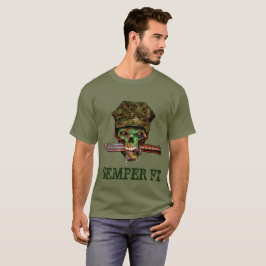 T-shirts Adaga de Marinheiro Zumbi, Semper Fi, Personalize,