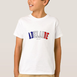 T-shirts Adelaide em cores da bandeira nacional de