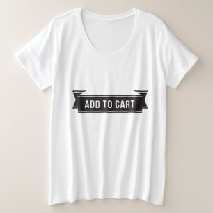 T-shirts Adicionar ao Carrinho Divertido de Compras Gráfico