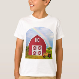 T-shirts Adicione seu nome ao Red Barn com o Blue Sky