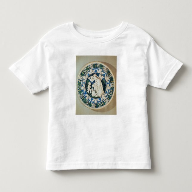 T-shirts Adoração do Virgin com St John (Frente)