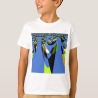 Adorável Blue African Tribal Motif Pattern Art Imp
