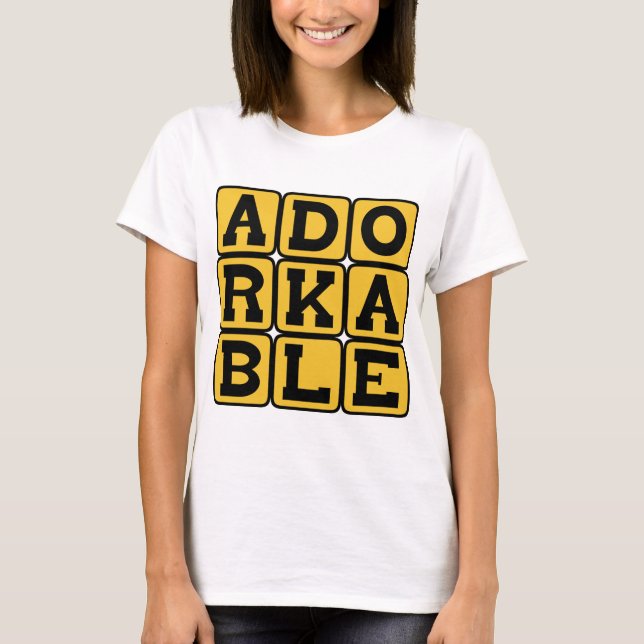 T-shirts Adoravelmente desajeitado (Frente)