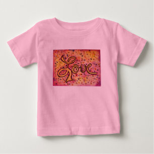 T-shirts Adorei Arte Inspiracional Rosa Rosa, Palavra
