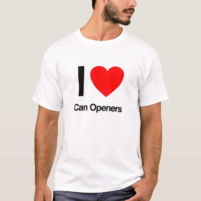 T-shirts adoro abrir latas (Frente)