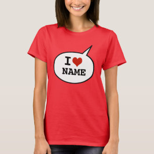 T-shirts Adoro - adicione um nome