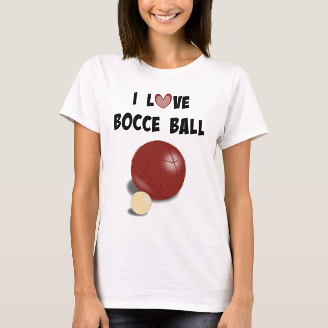T-shirts Adoro Bocce Ball (Frente)