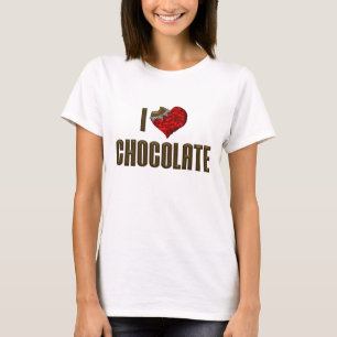 T-shirts Adoro Chocolate Cardíaco - Bar de chocolate