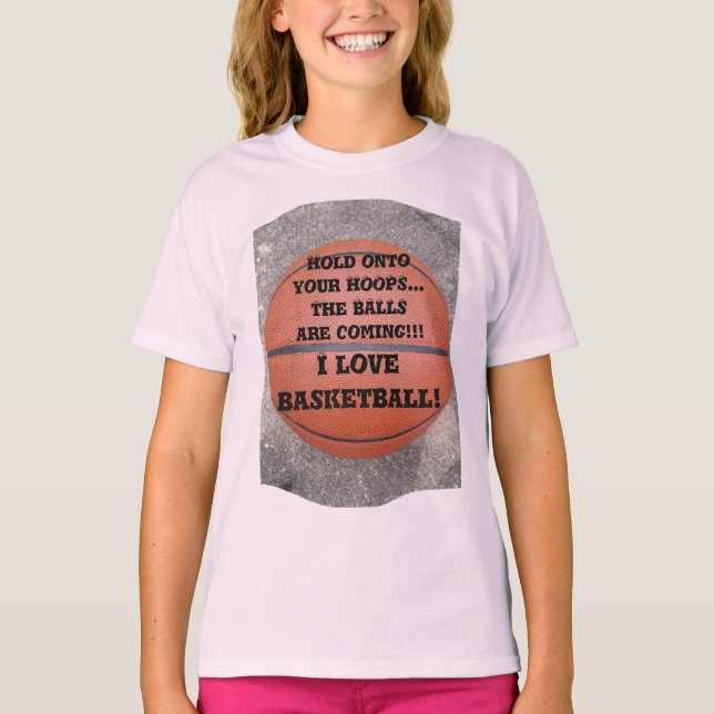 T-shirts Adoro Humor De Basquete (Frente)