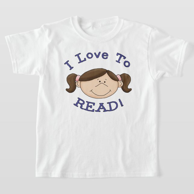 T-shirts Adoro Ler Menina (Postura )