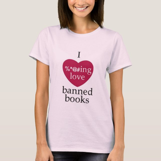 T-shirts Adoro livros proibidos! (Frente)