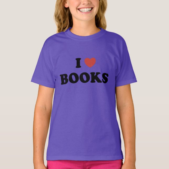 T-shirts Adoro livros TE (Frente)