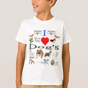 T-shirts adoro o Dog