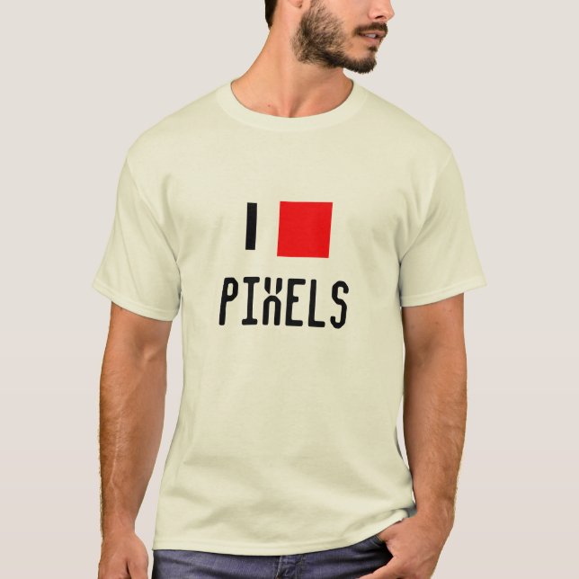 T-shirts Adoro Pixels (Frente)
