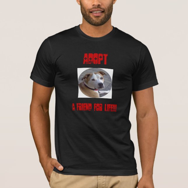 T-shirts Adotar um Pitbull (Frente)