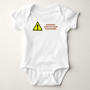 T-shirts Advertência Engraçada Trava Suas Filhas