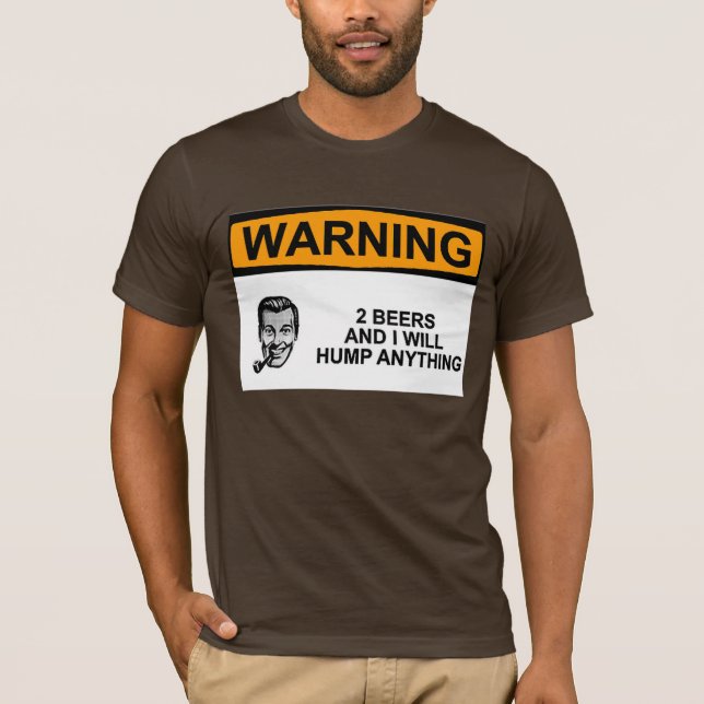 T-shirts ADVERTINDO 2 cervejas (Frente)