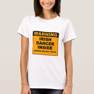 T-shirts Advertindo, dançarino irlandês para dentro