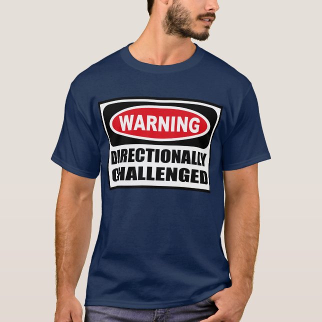 T-shirts Advertindo o T-Shir escuro dos homens DIRECIONAL (Frente)