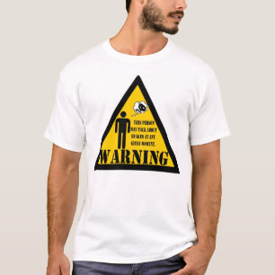 T-shirts Advertir esta pessoa pode falar sobre cobras