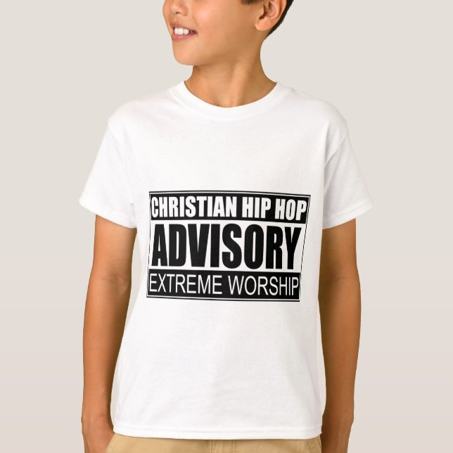 T-shirts Advisory cristão de Hip Hop… (Frente)