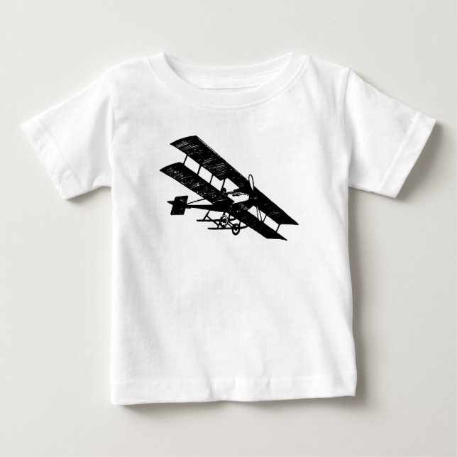 T-shirts Aeronave Aeronave Máquina Voadora Bebê Romper (Frente)