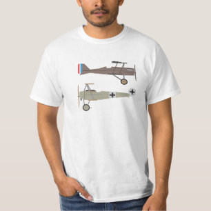 T-shirts Aeronaves de combate WW1 - SE5 e Fokker Dr 1