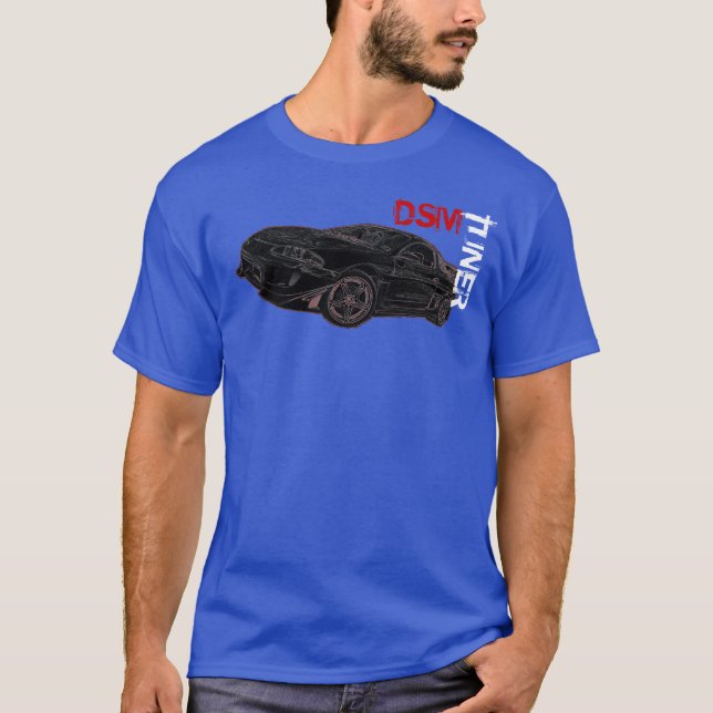 T-shirts AFINADOR do eclipse DSM de mitsubishi (Frente)