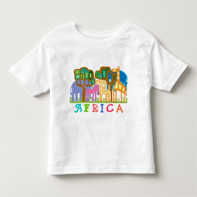 T-shirts ÁFRICA - animais selvagens (Frente)