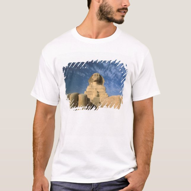 T-shirts África, Egito, Cairo, Planalto de Gizé. Esfinge (Frente)