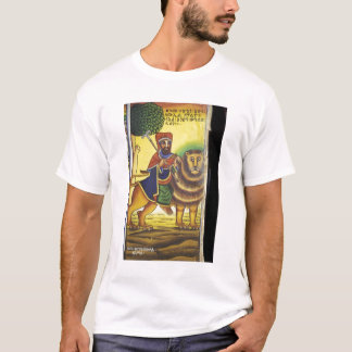 T-shirts África, Etiópia. Obra de arte representando Leão d