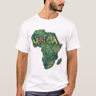 T-shirts África-mapa