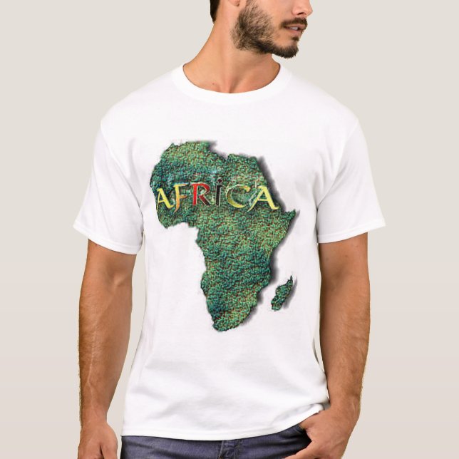 T-shirts África-mapa (Frente)