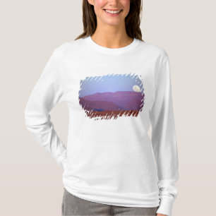 T-shirts África, Namíbia, Sossusvlei. Uma lua cheia repousa