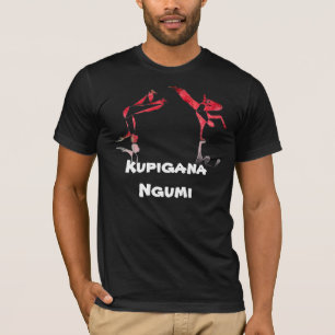 T-shirts africano Kupigana Ngumi das artes marciais da