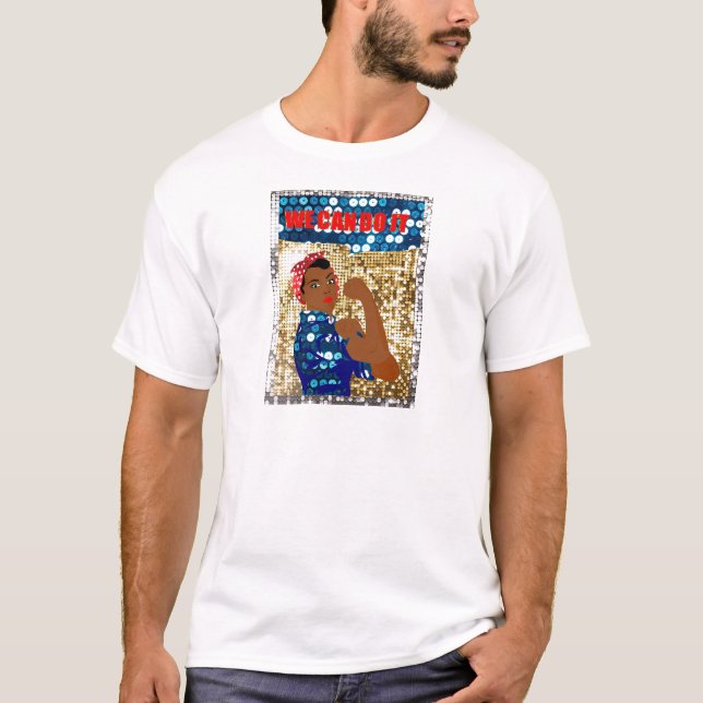 T-shirts africano rosie o riveteiro (Frente)
