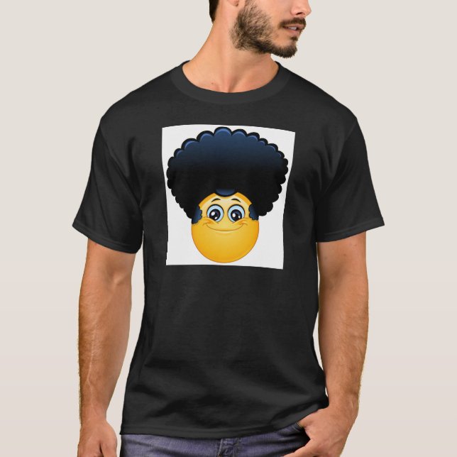 T-shirts afro emoji (Frente)