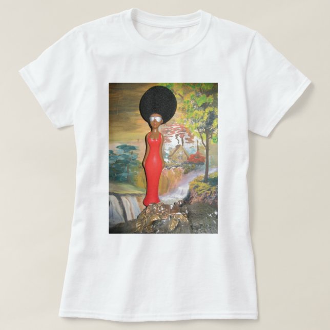 T-shirts Afro Glam: Uma Beleza Eterno (Frente do Design)