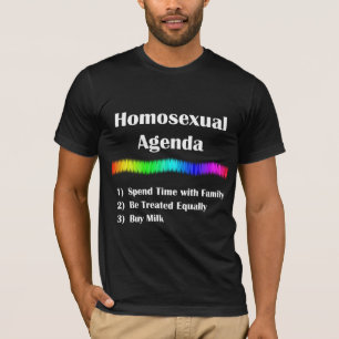 T-shirts Agenda homossexual