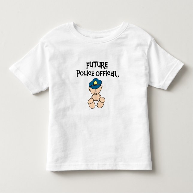 T-shirts Agente da polícia do futuro do bebê (Frente)