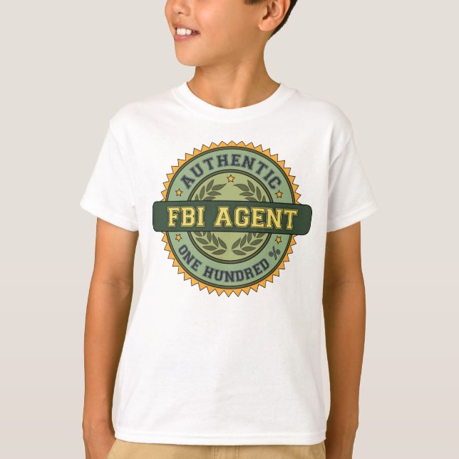 T-shirts Agente do FBI autêntico (Frente)
